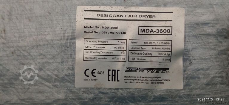 Drucklufttrockner S010289 Drytec MDA3600