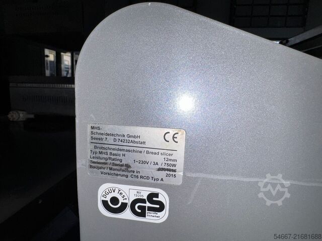 MHS Basic H MHS MHS broodsnij machine