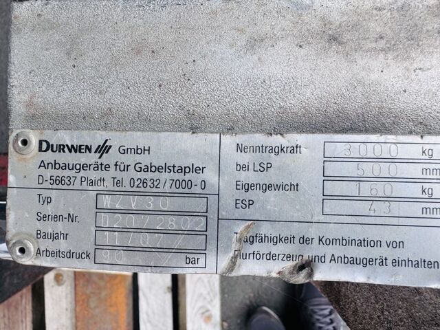 Zinkenverstellgerät Durwen WZV 30