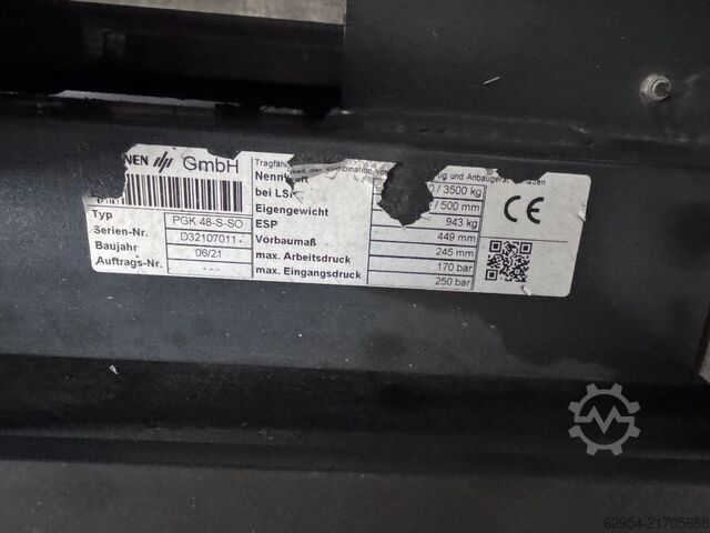 Fork clamps Durwen PGK 48-S-SO