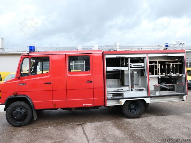 Feuerwehrfahrzeug mercedes-benz 814 D LF 8/6 DoKa AHK Löschwassertank 600L Schlingmann