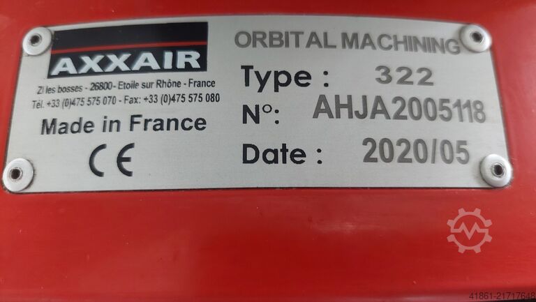 Pipe sawing and beveling machine AXXAIR CC 322