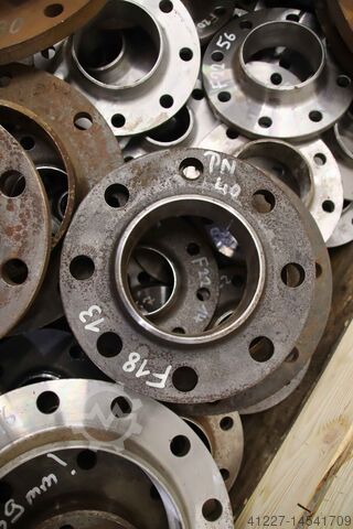 Vorschweißflansche 183 Stück 533 kg unbekannt DIN2633 / EN1092 26 verschiedene Typen