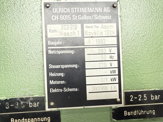 Wide belt sander Steinemann STEINEMANN OSUS-Novella-Asym 130K