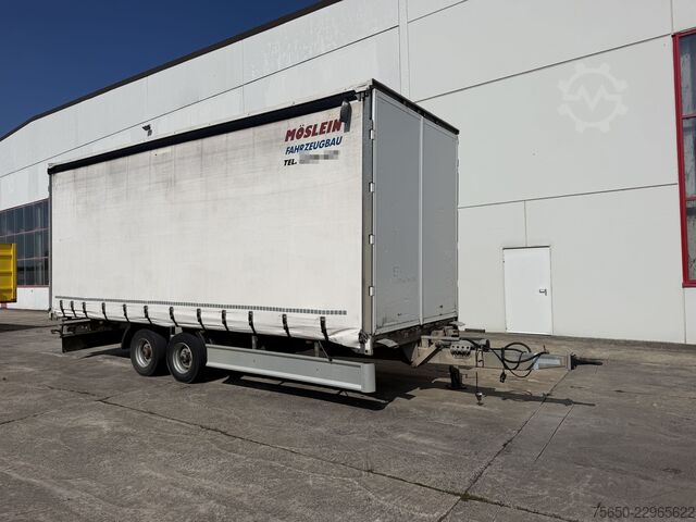 Open trailer with tarp Möslein TP 11-D  Tandem- Planenanhänger, Durchladbar