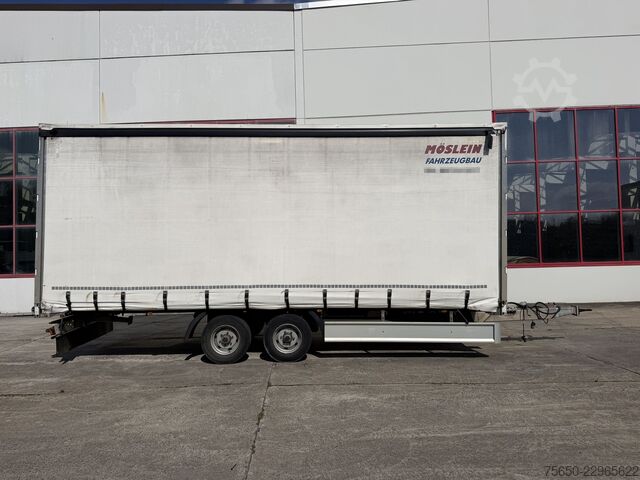 Open trailer with tarp Möslein TP 11-D  Tandem- Planenanhänger, Durchladbar