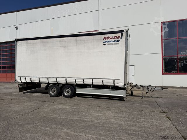 Open trailer with tarp Möslein TP 11-D  Tandem- Planenanhänger, Durchladbar