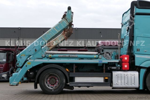 Skip truck MERCEDES-BENZ Actros 1848 Absetzkipper Meiller Funk Kamera EU6