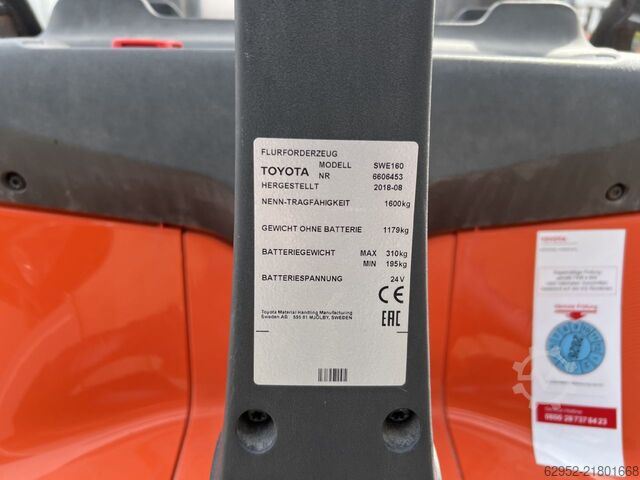 High Lift stacker Toyota SWE 160