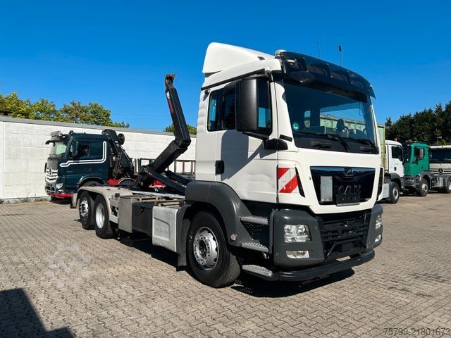 Roll-off tipper truck MAN 26.460 TGS Abroller Multilift 6x2