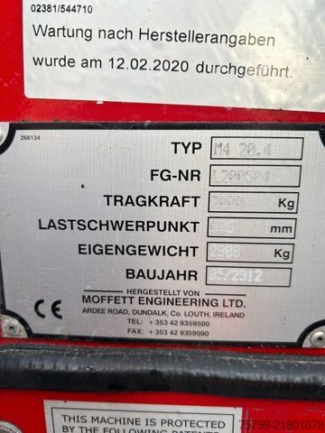 Forklift MOFFETT Mitnhahmestapler  HIAB MOFFETT M4 20.4