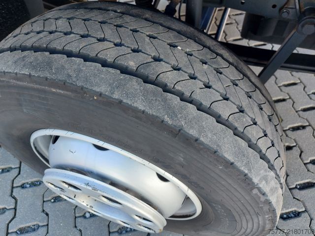 Flatbed truck with tarp MERCEDES-BENZ Atego 12-24 PL-SP- Blatt/Luft- Klima- LBW