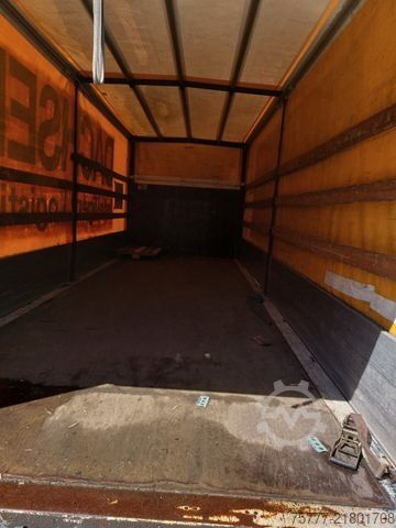 Flatbed truck with tarp MERCEDES-BENZ Atego 12-24 PL-SP- Blatt/Luft- Klima- LBW