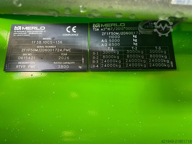 Telehandler / Telescope Forklift Merlo TF 38.10 CS-136