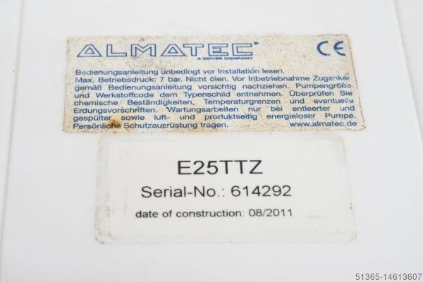 Diaphragm pump Almatechnik E25TTZ