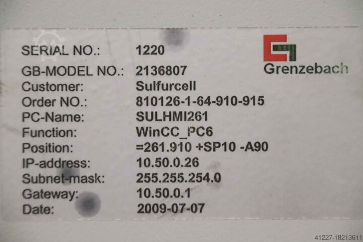 Computer mit Monitor Grenzebach BR Mini PC 8000  FK170SBRGD001