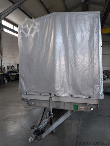 Car trailer Eduard Hochlader Tandemachser mit Alubordwand