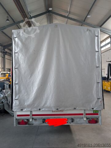 Car trailer Eduard Hochlader Tandemachser mit Alubordwand