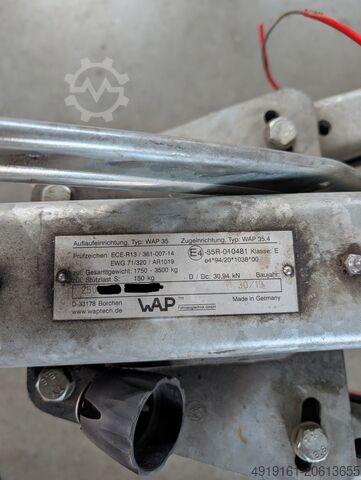 Car trailer Eduard Hochlader Tandemachser mit Alubordwand