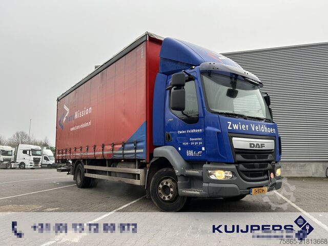 Curtain sided DAF LF 210 FA / Turbo Problems / 502 dkm / Curtains...