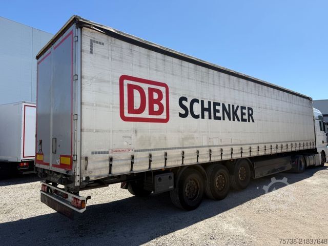 Open semitrailer with tarp SCHWARZMÜLLER S1/Pritsche+Schiebeplane+Edscha/Luft-Lift