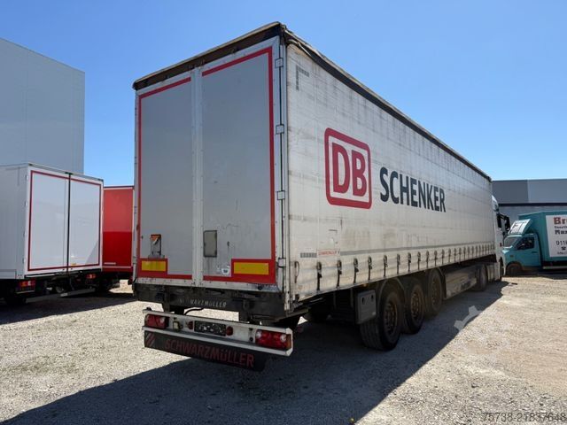 Open semitrailer with tarp SCHWARZMÜLLER S1/Pritsche+Schiebeplane+Edscha/Luft-Lift