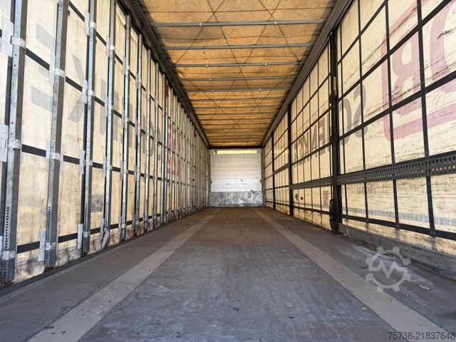 Open semitrailer with tarp SCHWARZMÜLLER S1/Pritsche+Schiebeplane+Edscha/Luft-Lift