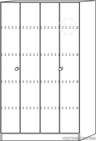 Folding door cabinet H2004xW1000xD420mm - 1 pc  