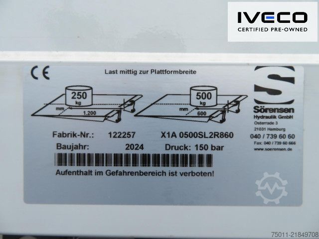 Transporter mit Koffer IVECO Daily 35C16 Koffer/LBW Klima, Zwillingsreifen
