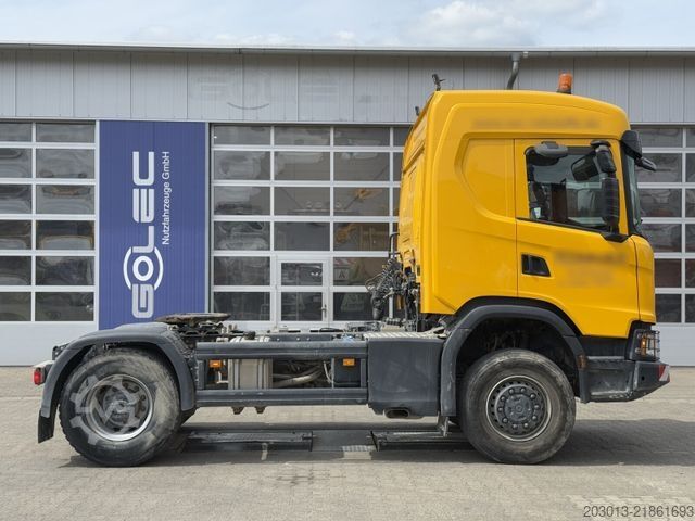 Standard tractor unit SCANIA G450 XT 4x4 Euro 6 SZM Kipphydraulik Blatt / Luf
