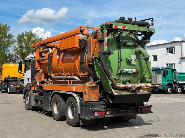 Vacuum tank truck MAN TGS 33.440 6x4 BB/BBS Kanalreiniger Kombi MÜLLER