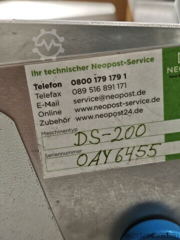 Envelope inserting machine Neopost DS-200