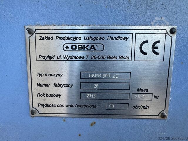 Einfüllhäcksler mit Zuführern OSKA OKRR 600 ZD Loading Unloading