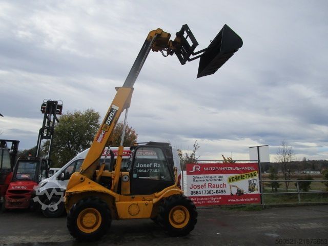 Telehandler / Telescope Forklift JCB 525-50 (2,5 Ton.-5m) mit Palettengabel + Schaufel