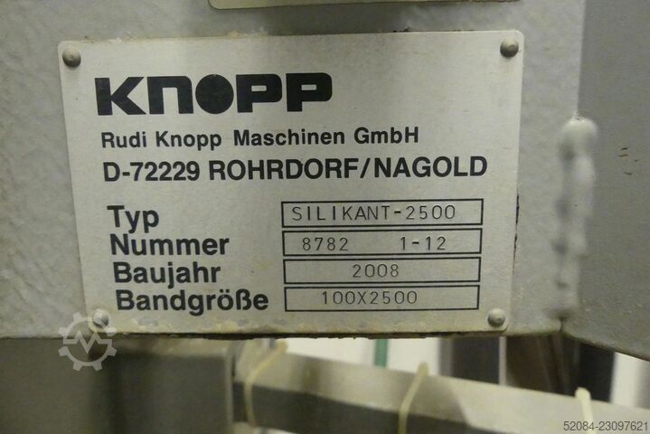 Knopp glass edge grinding machine Knopp SILIKANT-2500
