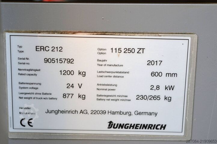 Jungheinrich ERC 212 Jungheinrich ERC 212