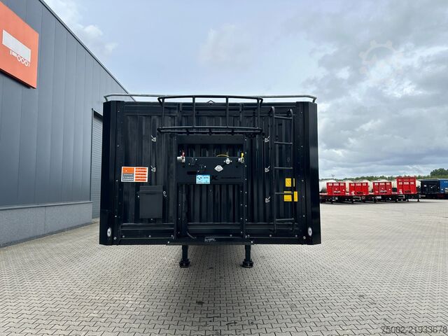 Platform trailer Kässbohrer NEW HEAVY DUTY FLATBED / TWISTLOCK / ALU DROPSI...