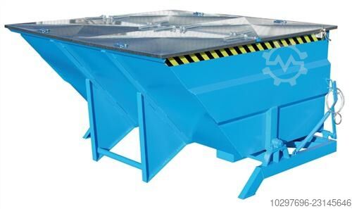 Galvanized lid for tipping container - 1 piece  
