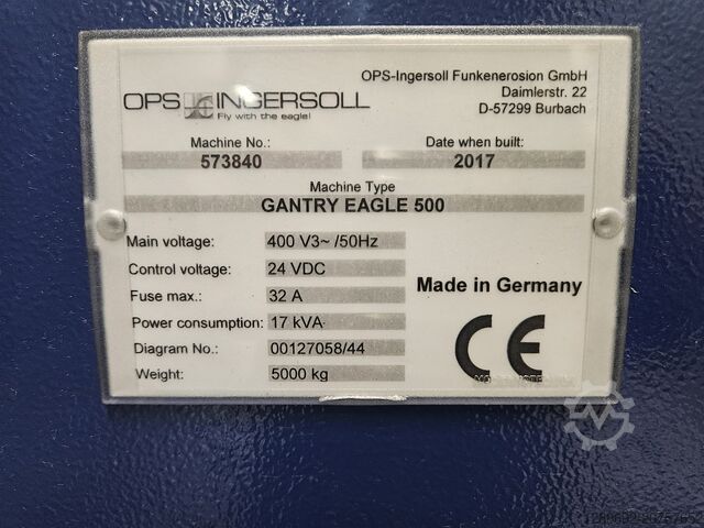 Senkerodiermaschine INGERSOLL OPS Ingersoll Gantry Eagle 500