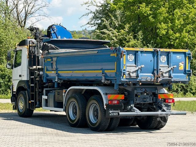 Truck mounted crane VOLVO FMX 410 Kipper 4,90m *PM 18.5 TP/FUNK *6x4