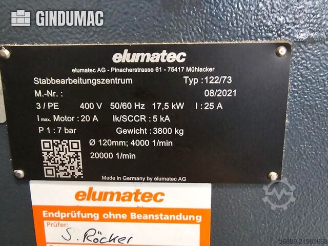 Elumatec SBZ 122/73 Elumatec SBZ 122/73