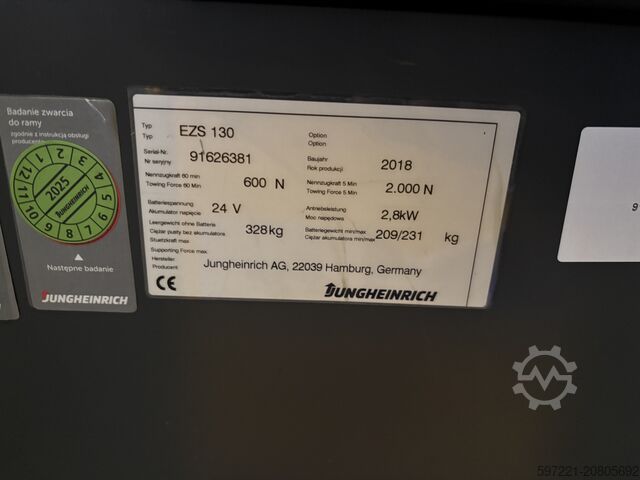 Tow Tugs Jungheinrich EZS 130