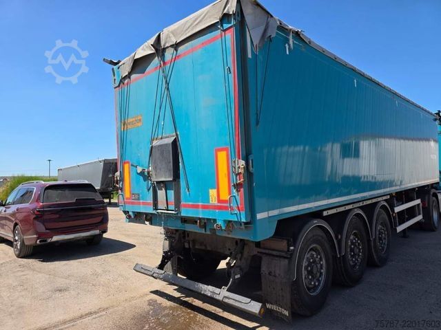 Tipper semitrailer WIELTON 50 cbm Getreidemulde, Pendelklappe,Kornschieber