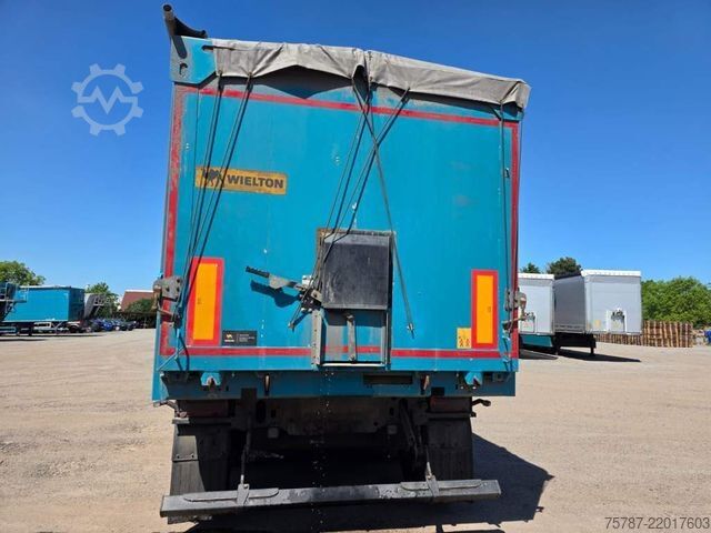 Tipper semitrailer WIELTON 50 cbm Getreidemulde, Pendelklappe,Kornschieber