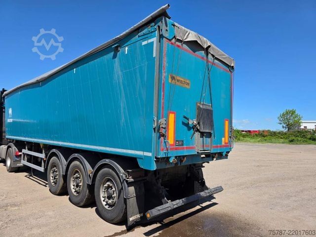 Tipper semitrailer WIELTON 50 cbm Getreidemulde, Pendelklappe,Kornschieber