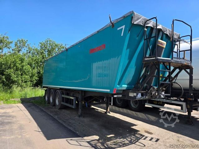Tipper semitrailer REISCH 48 cbm Getreidekipper, Kornschieber, Lift