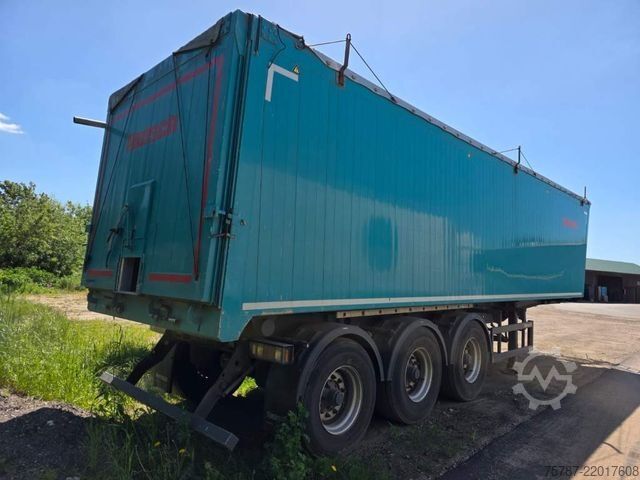 Tipper semitrailer REISCH 48 cbm Getreidekipper, Kornschieber, Lift