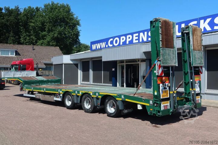 Low loader Nooteboom Semidieplader + Hydraulisch Rampen