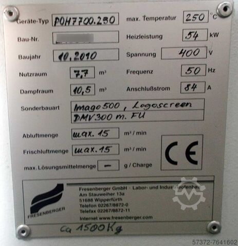 Temperierofen Fresenberger POH 7700.250