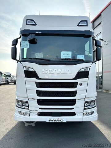 Ladepritsche Scania R560 6x2-4 BL Baustoff-Pritsche FASSI 2.24